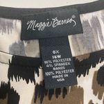 Maggie Barnes  Women’s‎ Animal Print Shift Dress Stretch Size 0X-16W Multicolored Photo 4