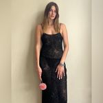 Realisation Par Realisation x Devon Lee Alana Velvet Devoré Maxi Dress Luna Butterfly Small EUC Photo 7