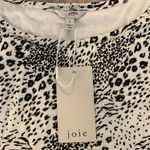 Joie  Anthea Linen Short Sleeve Dress Size Small Animal Print Photo 6