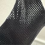 Hot Kiss NEW Vintage  Velvet Halter Neck Top Metallic Black S Deadstock NWT Photo 5