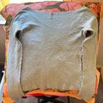 Brandy Melville grey off shoulder oversized long sleeve tee Photo 7
