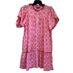 Ro's Garden Tuckernuck Freja Magenta Elliot Dress Ruffle Tiered Swing Babydoll M Pink Size M Photo 2