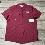 Magellan outdoors  Relaxed Fit Burgundy Short Sleeve Women’s Shirt Photo 0