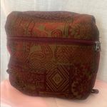 Source Unknown Vintage Tapestry Backpack red and olive green colors Photo 0