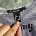 Forever 21  purple velvet top Photo 2