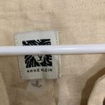 Anne Klein Ann Klein Women's Lace Up Tank Top Sleeveless Crew Neck Tan Size Small NWT Photo 3