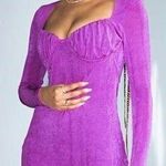 Princess Polly  Martha Bustier Mini Dress in Purple Size 4 NWT Photo 0