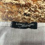 Lungo‎ L’arno Italian Linen Cap Sleeve Shift Dress Size Small Tan Photo 3