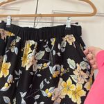 Fatface Jenna Citrus Floral Wide Leg Trousers Black Yellow Peach Size 8 UK 12 Photo 8