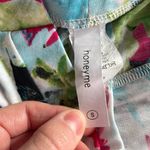 Honeyme  Pink Floral Kimono Sleeve Tunic Blouse Size S Photo 3