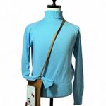 Vintage Farvin Cashmilon Acrylic Blend Turtleneck Sweater Light Blue Size M Photo 0