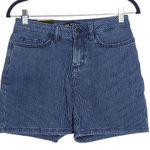  Stripe Denim Shorts NWT Size 4 Lee Mid-Rise Striped Jean Shorts Photo 0