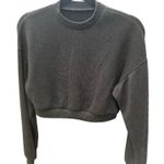 59. Green Crew Neck Cropped Sweater Soft Knit Pullover Size M Photo 0