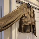 We The Free x Free People Reese Layered Military Utility Cargo Denim Jacket | M Photo 6