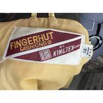 Fingerhut Vegan leather Jacket gun Mustard vintage 1970s Tan Size 14 Photo 12