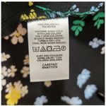 Loft  Black Floral‎ Ruffle Cap Sleeve Blouse - Size Small NWOT Photo 5