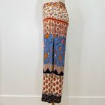 Raga Wide Leg Pants XS Boho Floral High Waist Split Leg Festival Chic Beachy Photo 3