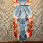 Keepsake the Label Blue Graphic Floral Scuba‎ Dress Size XS Photo 2