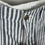 Gap Girlfriend 5 Inch Chino Striped Shorts Linen Blend Photo 2