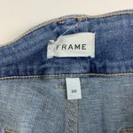 frame denim FRAME Merced Light Wash Stretch Denim Double Detail Flared Jeans 32 Photo 2