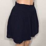 Three Dots  double gauge navy short skirt. NWOT Photo 0