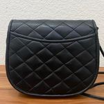 Vintage Unbranded Black Quilted Leather Medusa Sunburst Medallion Crossbody Bag Photo 1