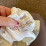 Luxurious Cream and Gray Lace Women's Pajama Shorts Size M Photo 3