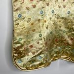 Handmade Chinese Yellow High Neck Short Sleeve Top Women's Size Medium M Photo 1