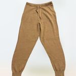 Nordstrom NWT Nordstorm Cotton Blend Sweater Joggers In Tan Camel Dark Heather Caslon XS Photo 2