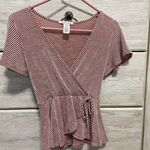 Marshalls Marshall’s Striped Red Blouse  Photo 0