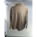 Thread & Supply‎ Women's Cream Fleece Sherpa Shirt Jacket Shacket Size S Tan Photo 1
