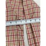 Woolrich  Womens Flannel Shirt Medium Pink Brown Cream Plaid Blouse Top Button Photo 4