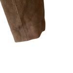 Freaky National Leather Cotton Lined Moto Biker Jacket Brown size small Photo 2