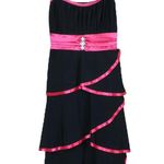 Taboo Vintage 90s Black & Pink Ruffle Dress Photo 1