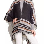 Echo Reversible Striped Ruana Black Size undefined Photo 0