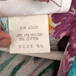 Vintage Brenner Floral Maxi Dress Tie Front Size 5/6 Made in USA Photo 3