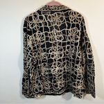 Laura Ashley  Women’s Black Gold Sheer Jacket 1X Photo 8