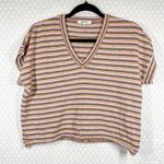 Madewell Striped Paulson Short Sleeve Sweater Top Photo 1