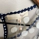 Anthropologie RYU  Tulle Fit and Flare Floral Dress Mesh Polka Dot Overlay NWT Photo 3