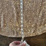 Anthropologie  Starling Sequin Dress Gold Size Small S P Excellent Condition Gorg Photo 2