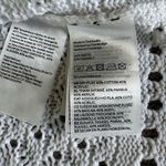 H&M  White Crochet Short Flare Sleeve Boho Beach Mini Dress Size XL Photo 6