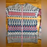 st. john's bay  Women's Multicolor pullover long sleeve FairIsle sweater|Size:M Photo 5
