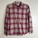 J.Crew Boy Fit Size S Long Sleeve Button Down Plaid 100% Cotton Shirt Office Photo 0