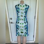 Antonio Melani  Vibrant Blue and Green Midi Dress Photo 2
