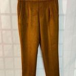 Ann Taylor Camel Brown Pull On Pleated Velvet Casual Pants Size Medium Photo 0