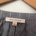 Skies Are Blue  STITCH FIX Blue White Striped 3/4 Sleeve Rayon Button Down Small Photo 2