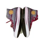 Converse All Star Junior High Top Pink Berry Leather Sneakers Size 6 EUC Photo 4