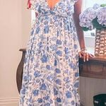 NWT NEW Malabar Collective Floral Autumn Golden Midi Dress Size XS Orange Photo 6