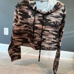 VICI Camoflauge Crop Hoodie, NWOT, Small Photo 0
