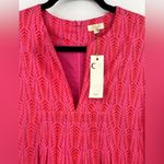 🆕 NWT Layla Printed Tunic Mini Dress Pattern Pocket Boho Pink Orange Red Medium Photo 8